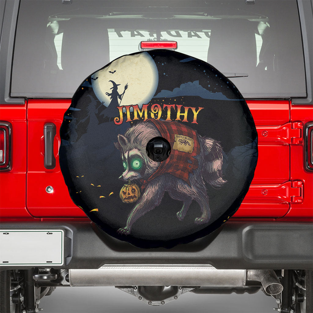 Halloween Raccoon Jimothy Spare Tire Cover