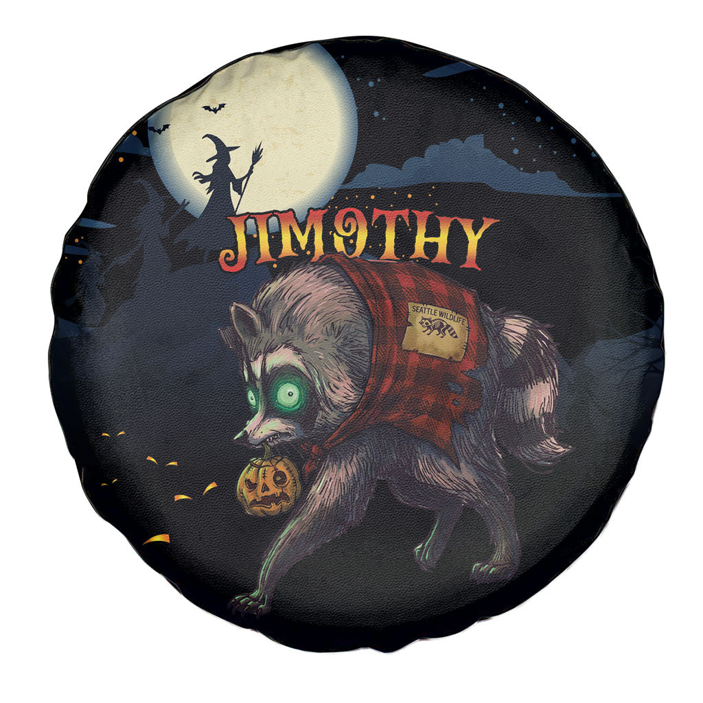 Halloween Raccoon Jimothy Spare Tire Cover