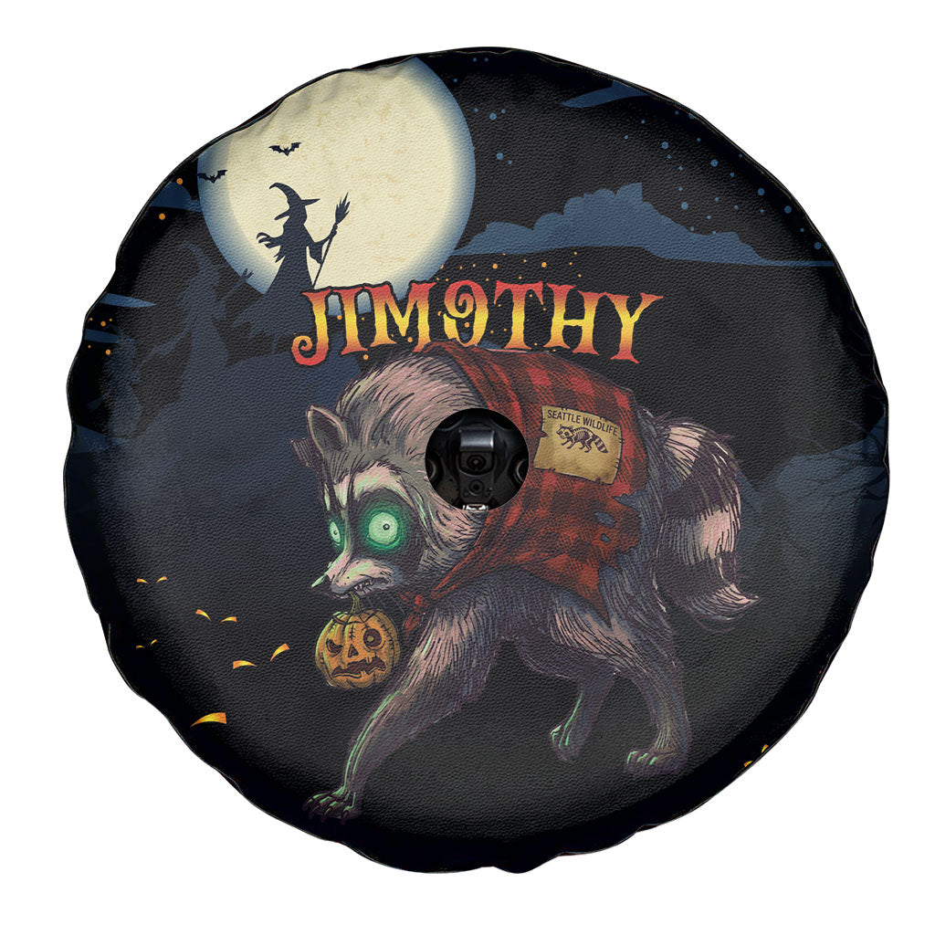 Halloween Raccoon Jimothy Spare Tire Cover