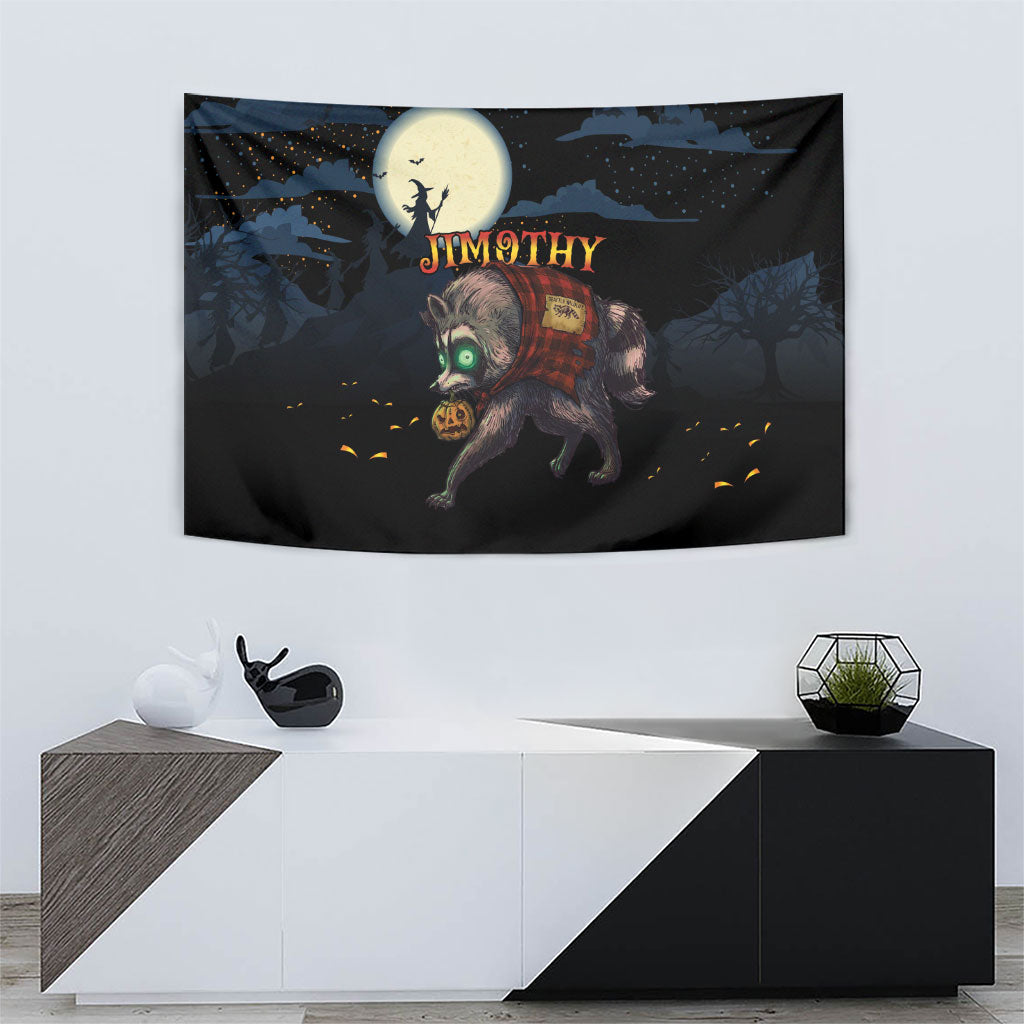 Halloween Raccoon Jimothy Tapestry