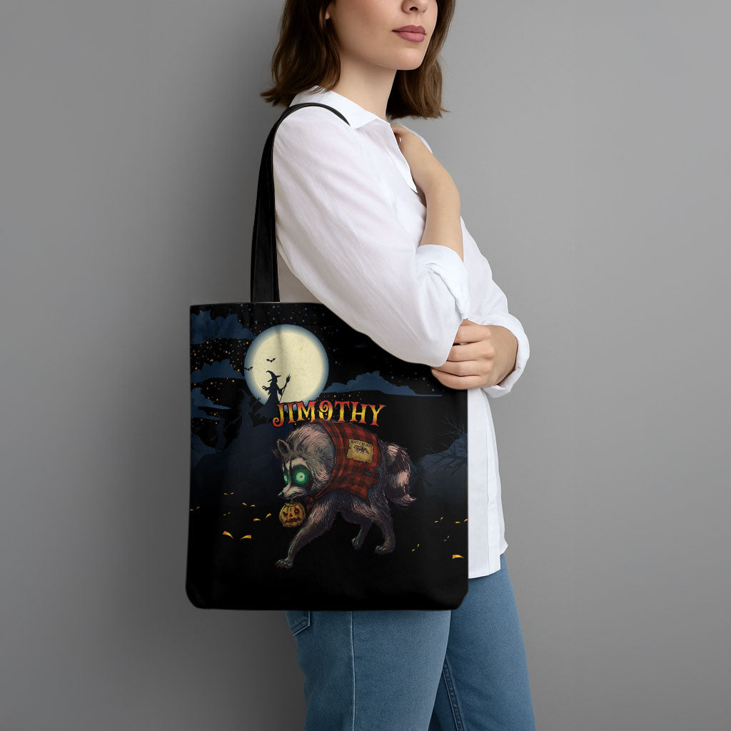 Halloween Raccoon Jimothy Tote Bag