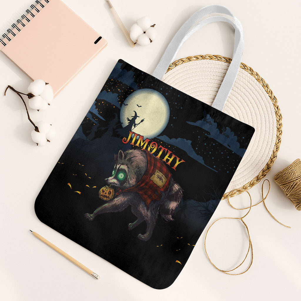 Halloween Raccoon Jimothy Tote Bag