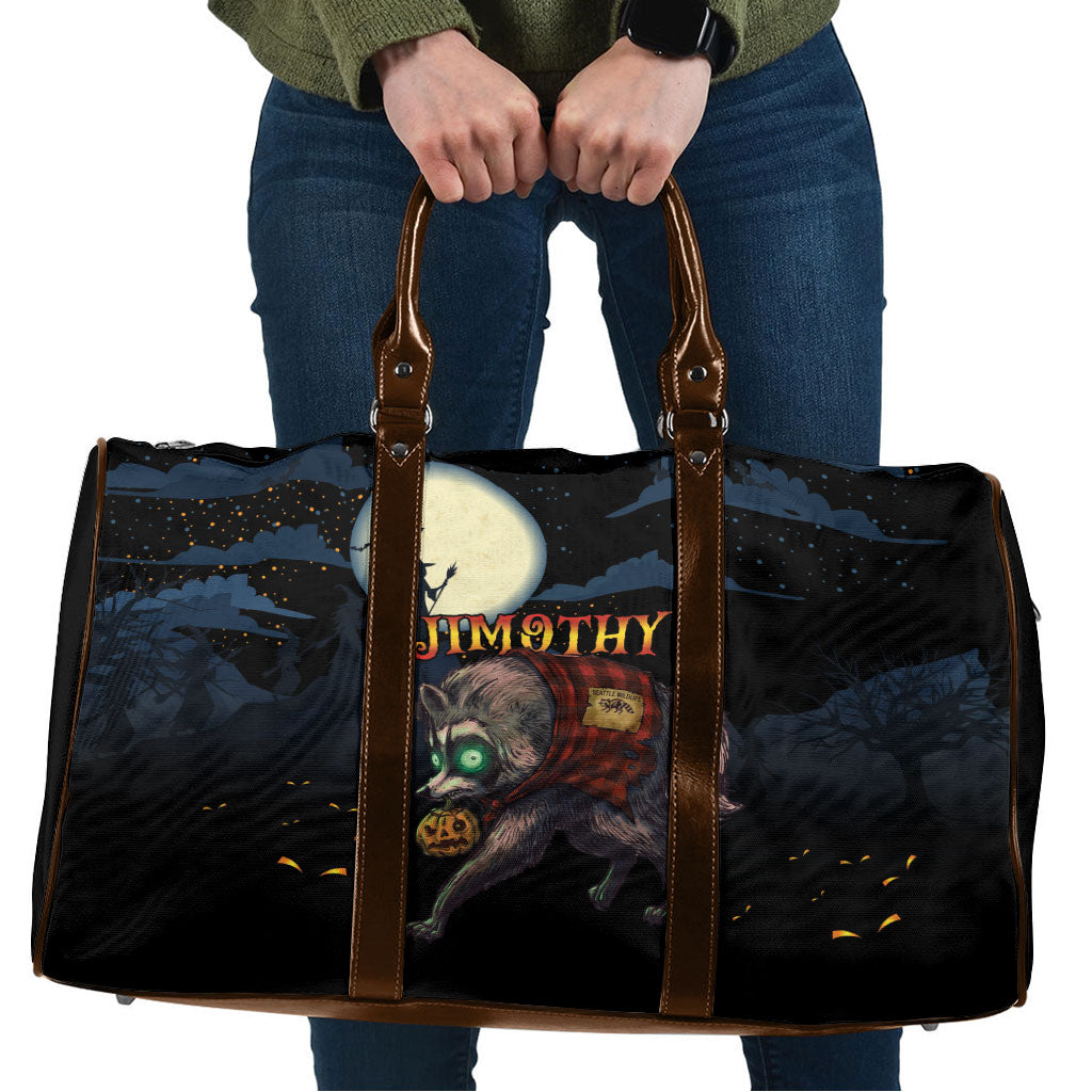 Halloween Raccoon Jimothy Travel Bag
