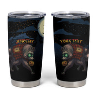 Halloween Raccoon Jimothy Personalized Tumbler Cup