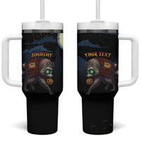 Halloween Raccoon Jimothy Personalized Tumbler With Handle
