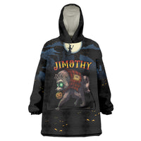 Halloween Raccoon Jimothy Personalized Wearable Blanket Hoodie