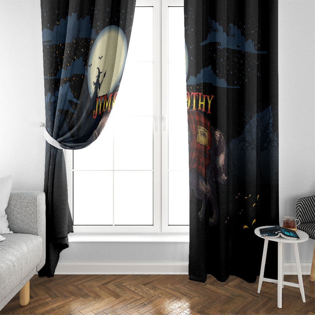 Halloween Raccoon Jimothy Window Curtain
