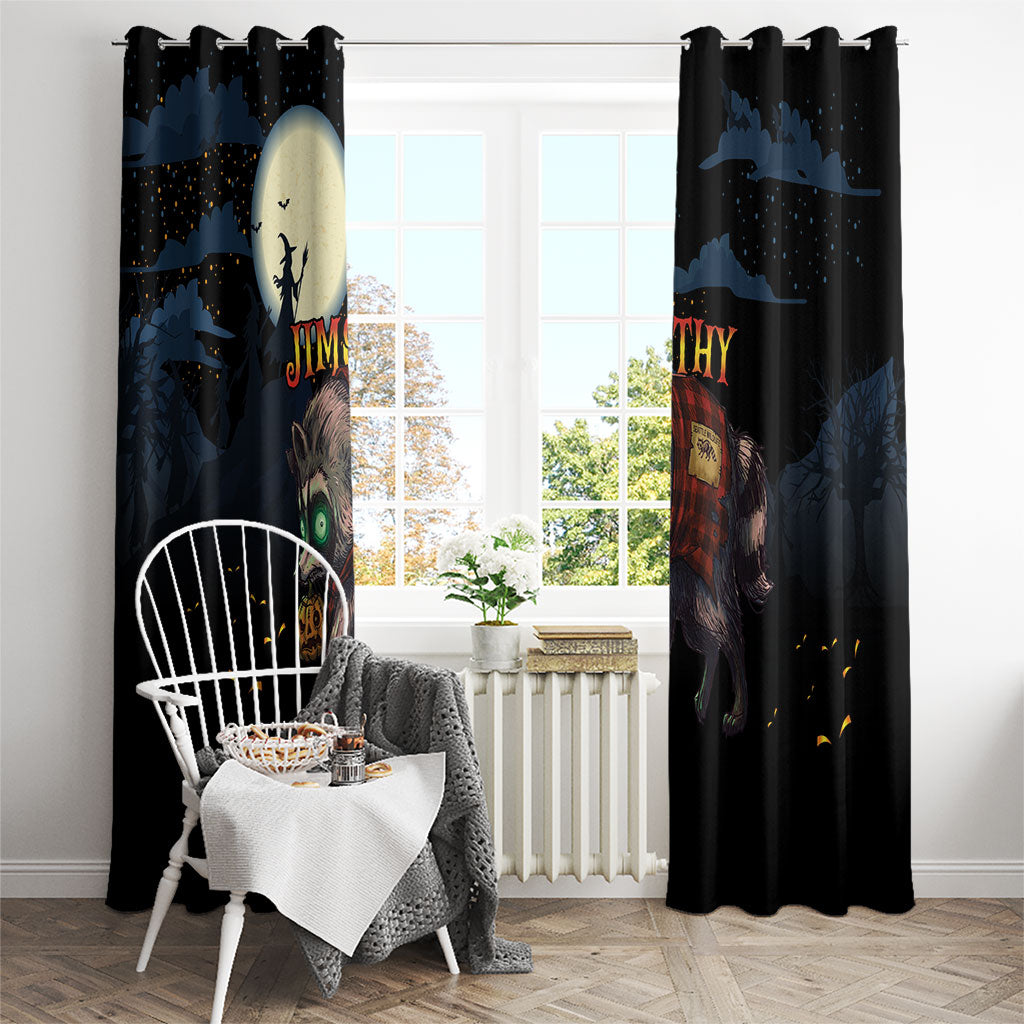 Halloween Raccoon Jimothy Window Curtain