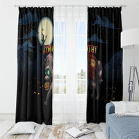 Halloween Raccoon Jimothy Window Curtain
