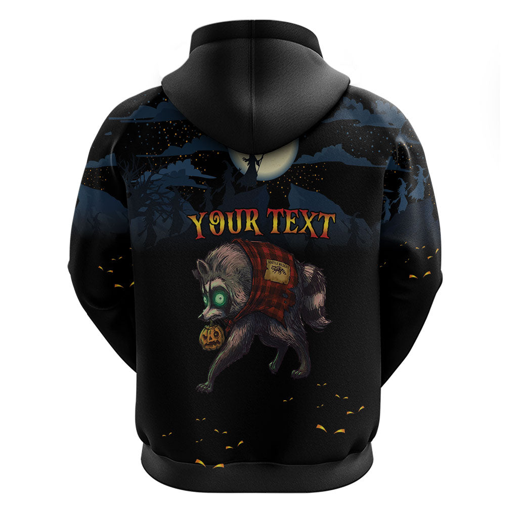 Halloween Raccoon Jimothy Personalized Zip Hoodie
