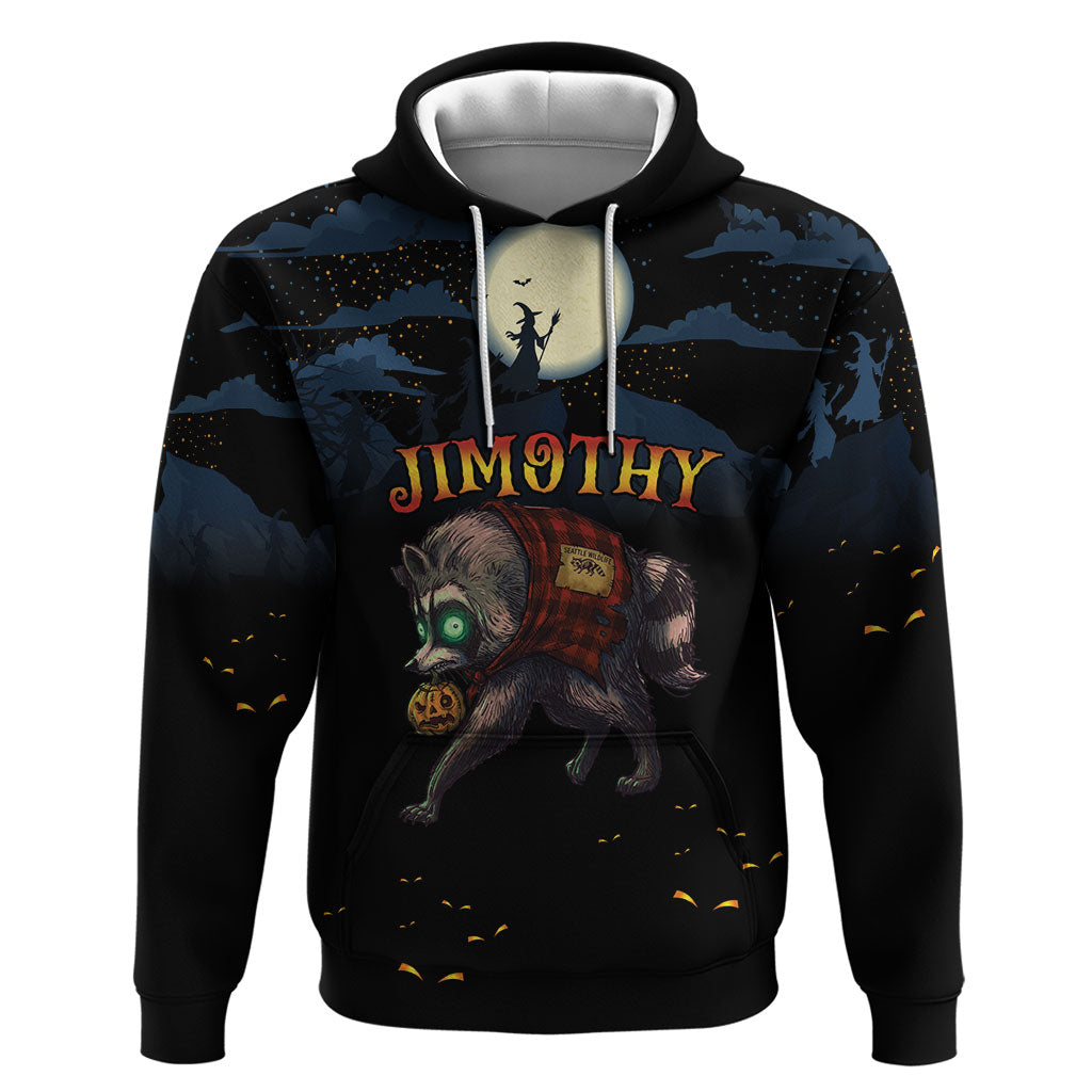 Halloween Raccoon Jimothy Personalized Zip Hoodie