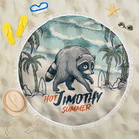 Hot Jimothy Summer Retro Style Beach Blanket