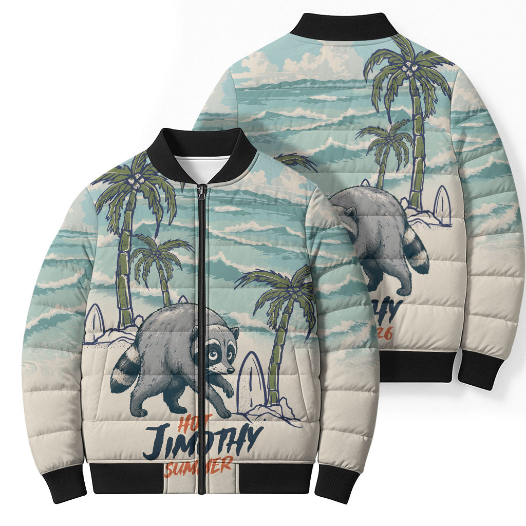 Hot Jimothy Summer Retro Style Bomber Puffer Jacket