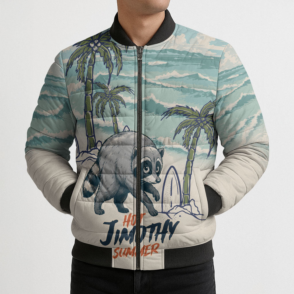 Hot Jimothy Summer Retro Style Bomber Puffer Jacket