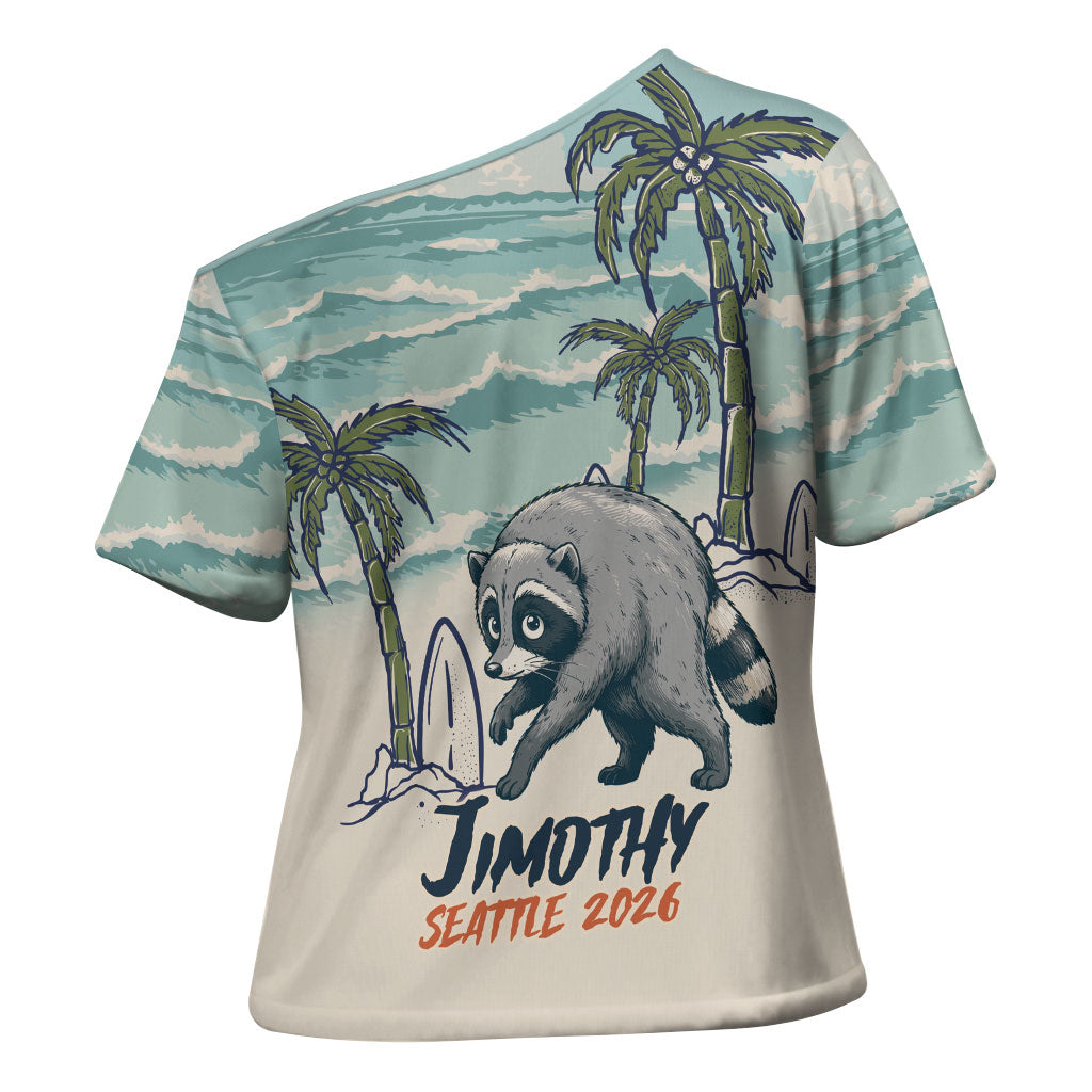 Hot Jimothy Summer Retro Style Cross Shoulder Shirt