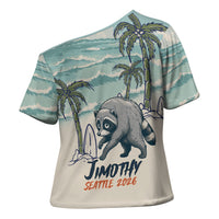 Hot Jimothy Summer Retro Style Cross Shoulder Shirt