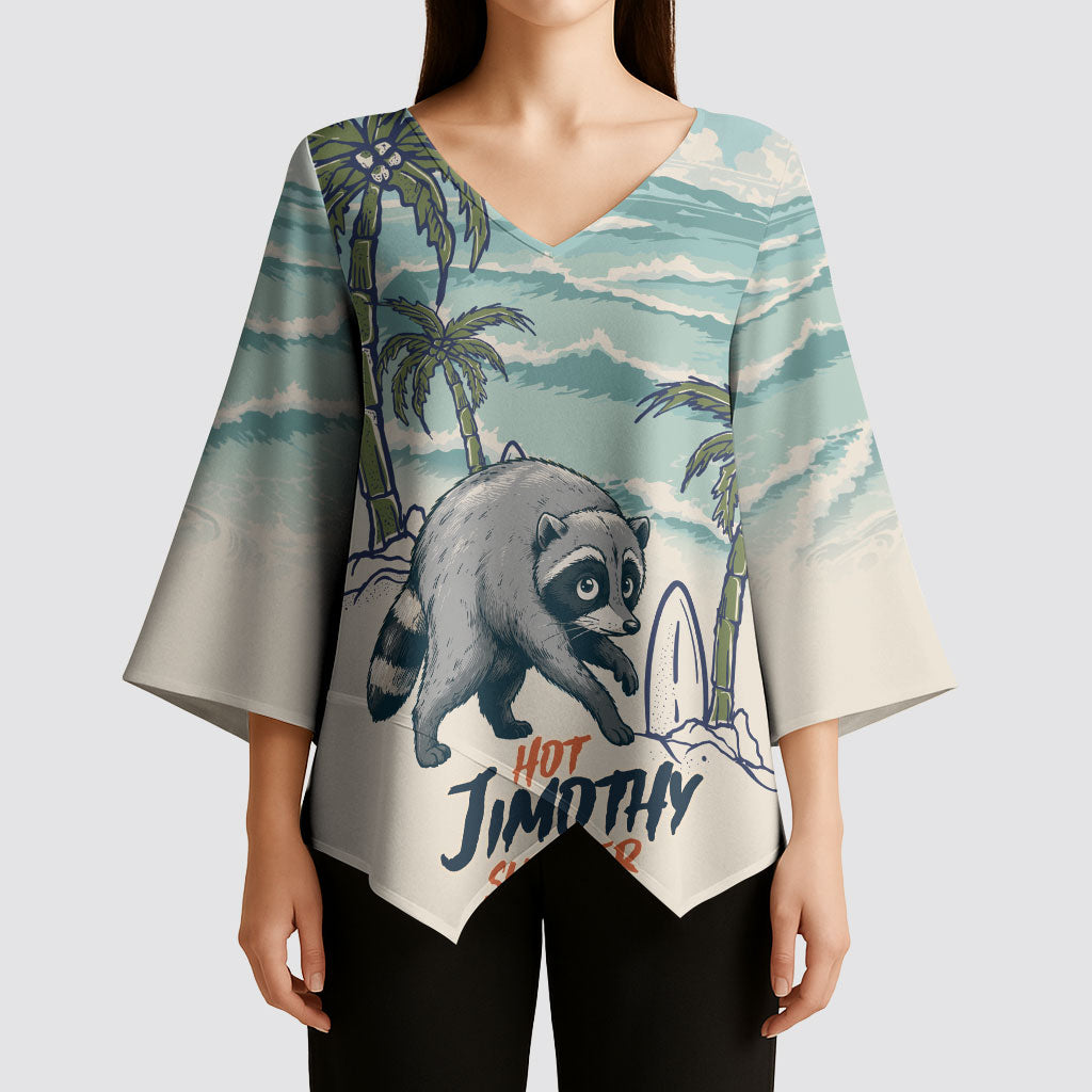 Hot Jimothy Summer Retro Style Kimono Sleeve Blouse