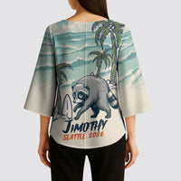 Hot Jimothy Summer Retro Style Kimono Sleeve Blouse