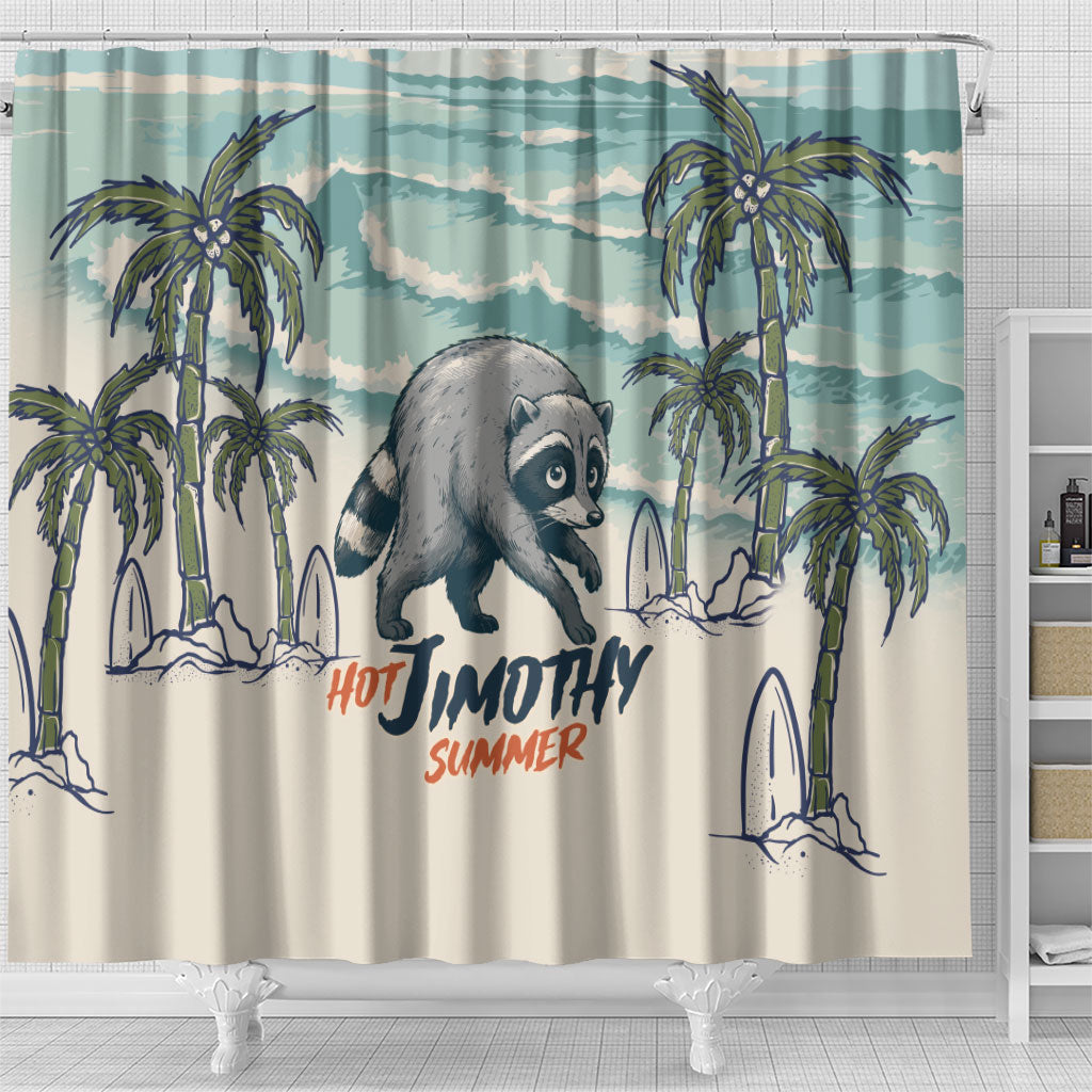Hot Jimothy Summer Retro Style Shower Curtain