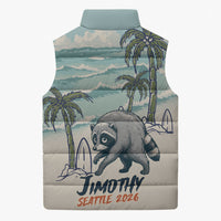 Hot Jimothy Summer Retro Style Sleeveless Puffer Jacket