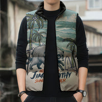 Hot Jimothy Summer Retro Style Sleeveless Puffer Jacket