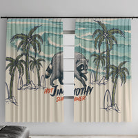 Hot Jimothy Summer Retro Style Window Curtain