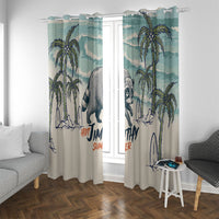 Hot Jimothy Summer Retro Style Window Curtain