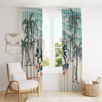 Hot Jimothy Summer Retro Style Window Curtain