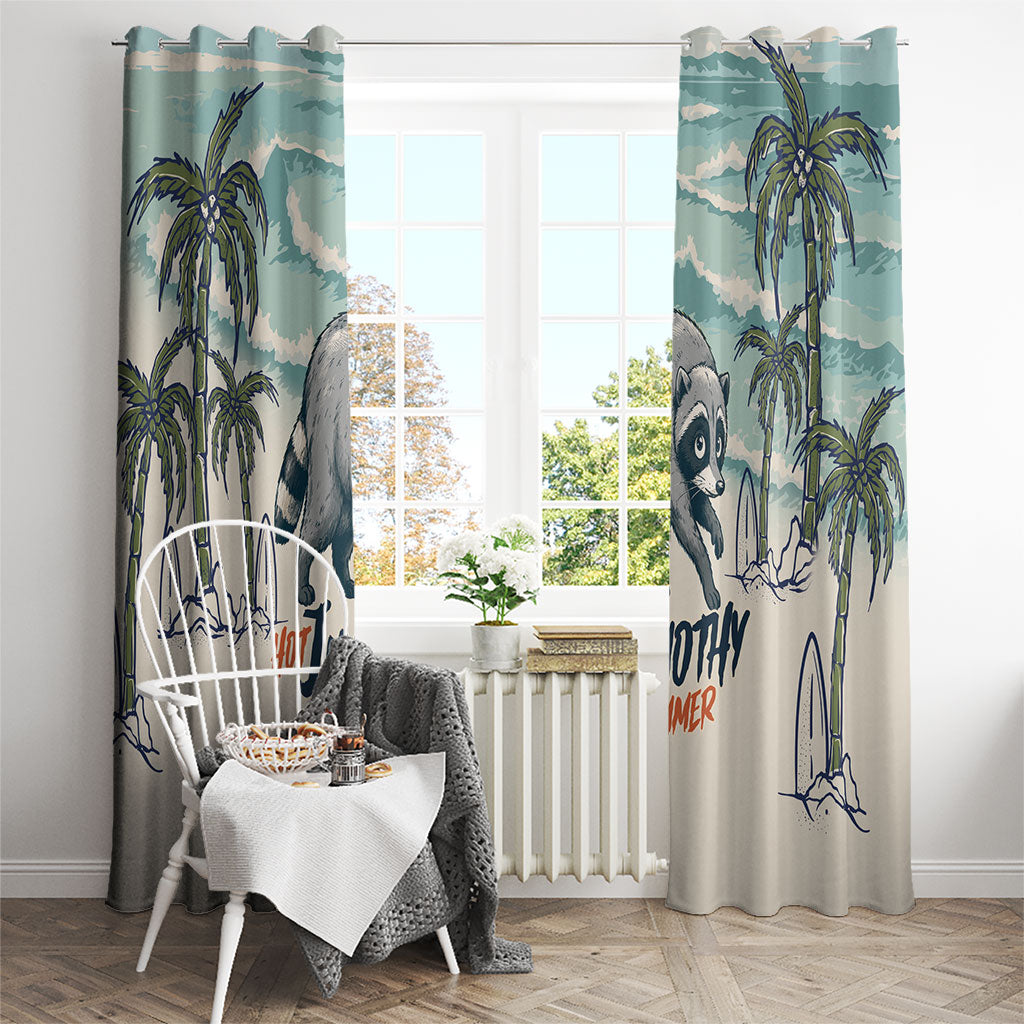 Hot Jimothy Summer Retro Style Window Curtain