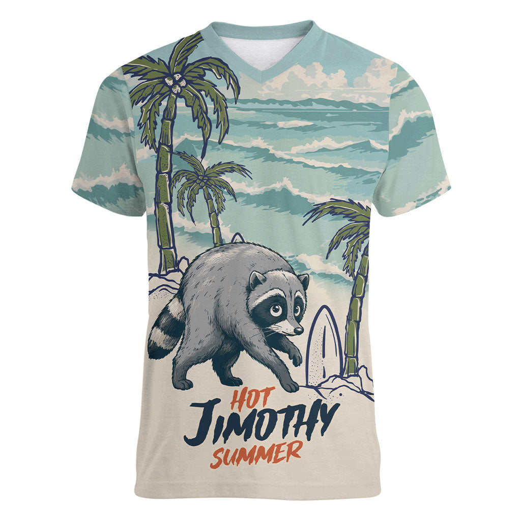 Hot Jimothy Summer Retro Style Women V-Neck T-Shirt