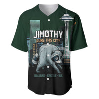 Raccoon Jimothy Runs This City Baseball Jersey