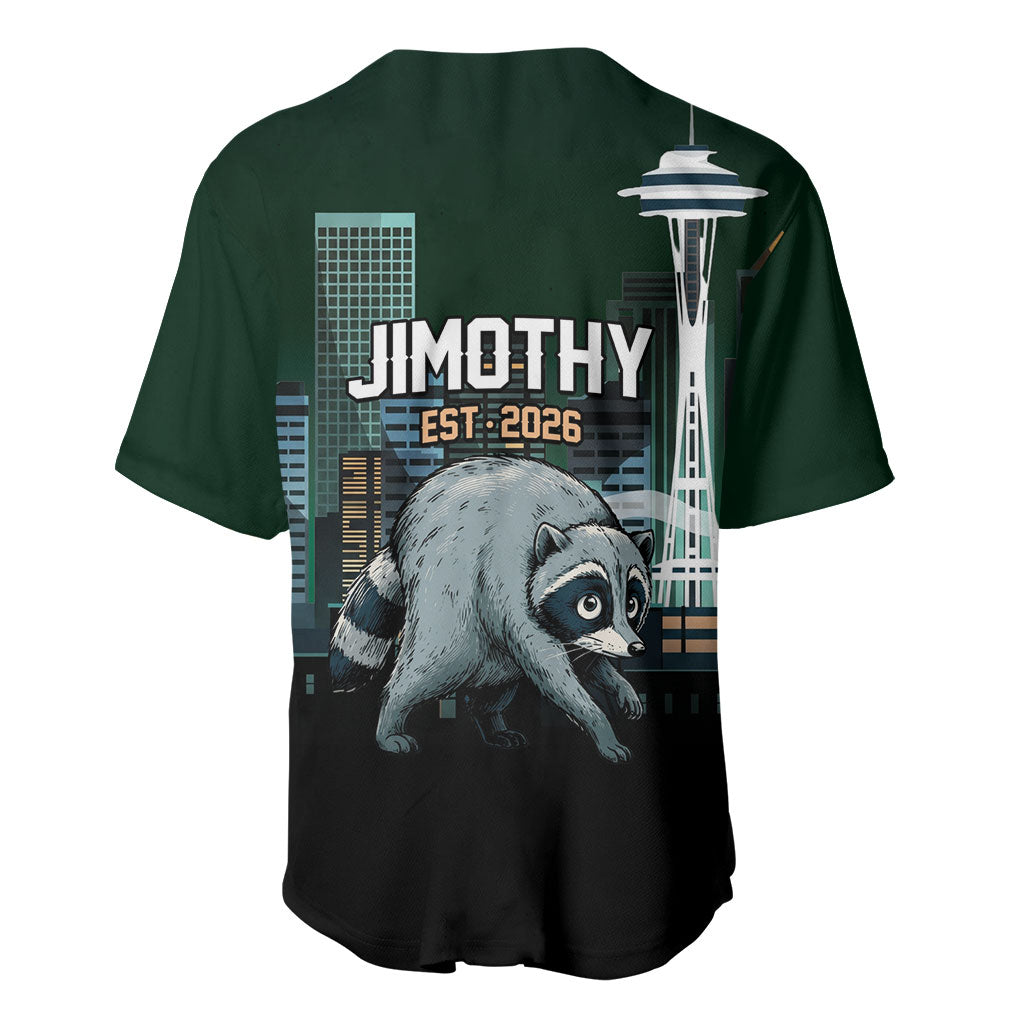 Raccoon Jimothy Runs This City Baseball Jersey
