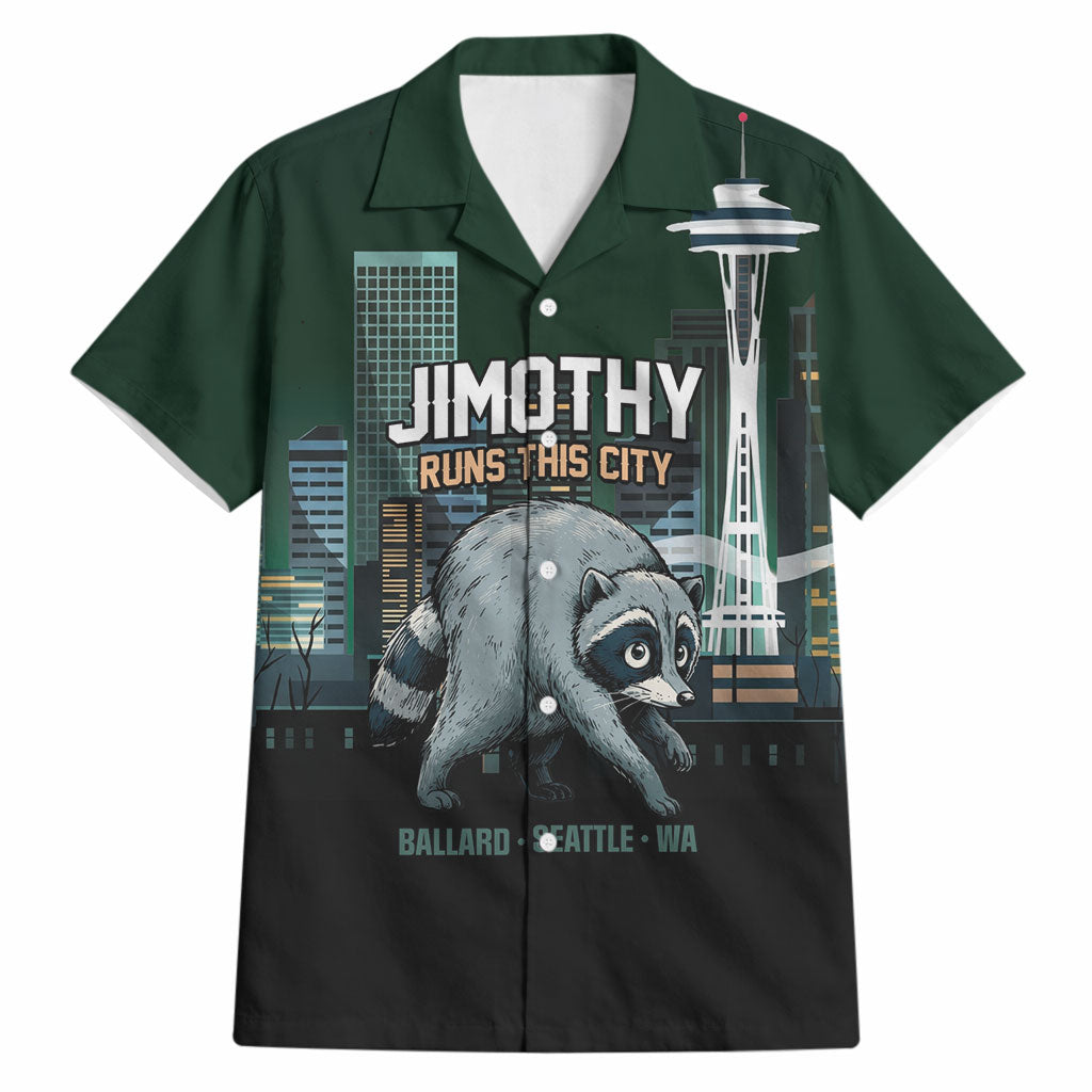 Raccoon Jimothy Runs This City Hawaiian Shirt