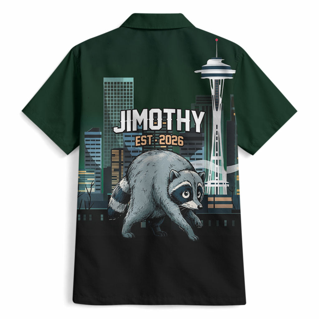 Raccoon Jimothy Runs This City Hawaiian Shirt
