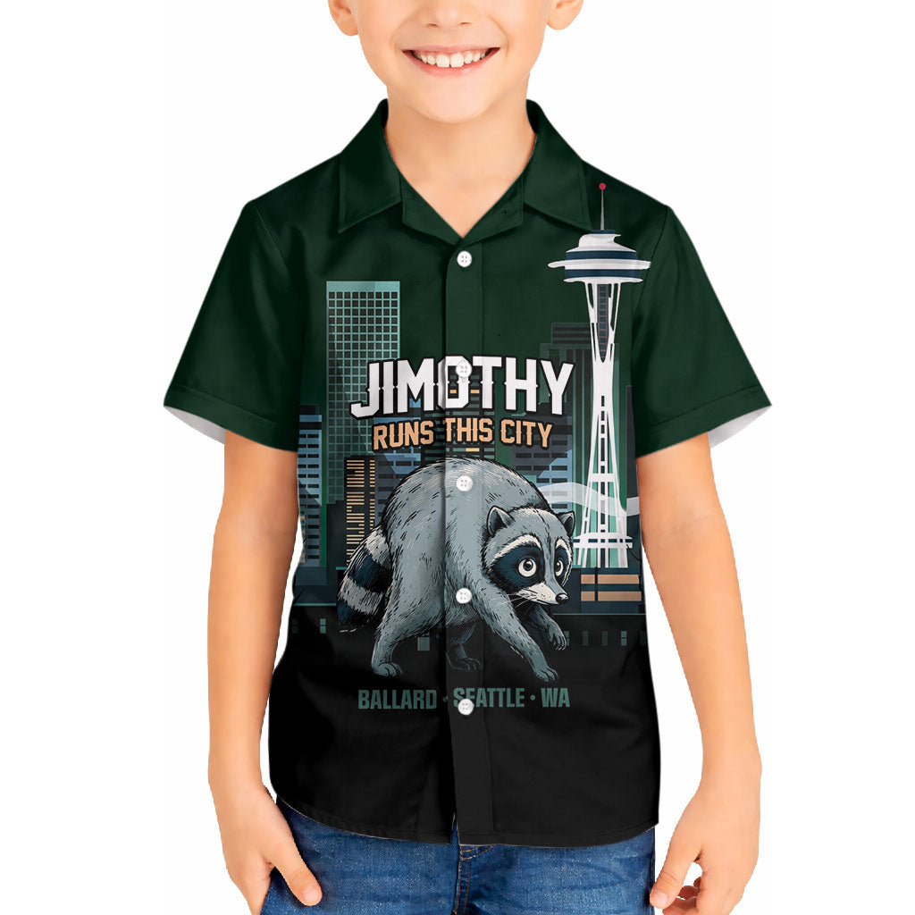 Raccoon Jimothy Runs This City Hawaiian Shirt