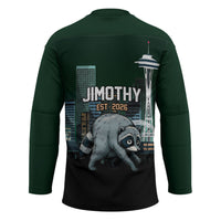 Raccoon Jimothy Runs This City Hockey Jersey