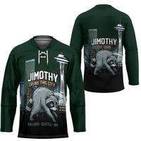 Raccoon Jimothy Runs This City Hockey Jersey