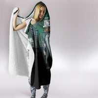 Raccoon Jimothy Runs This City Hooded Blanket
