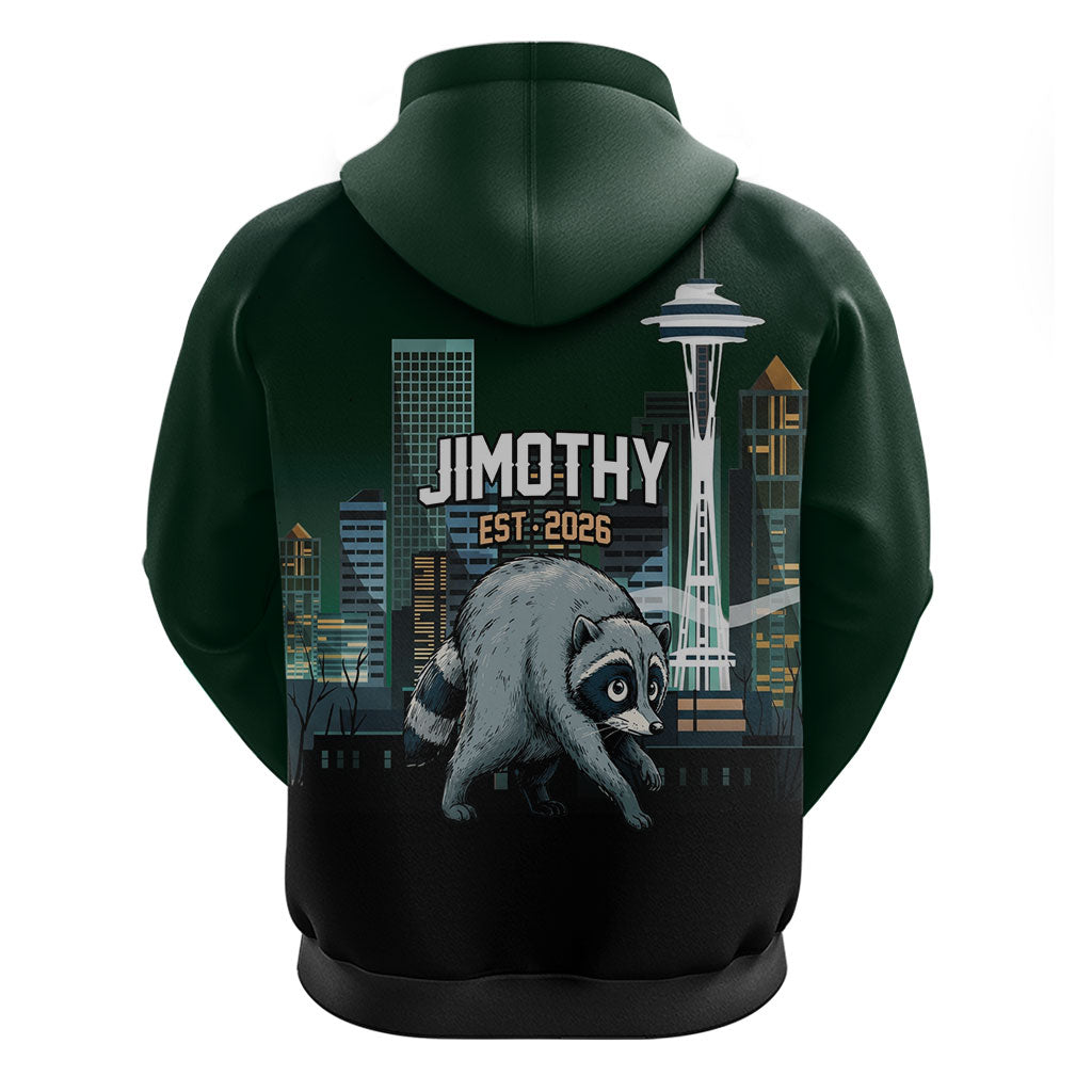 Raccoon Jimothy Runs This City Hoodie