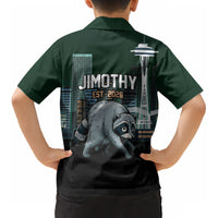 Raccoon Jimothy Runs This City Kid Hawaiian Shirt