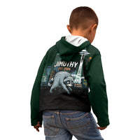 Raccoon Jimothy Runs This City Kid Hoodie