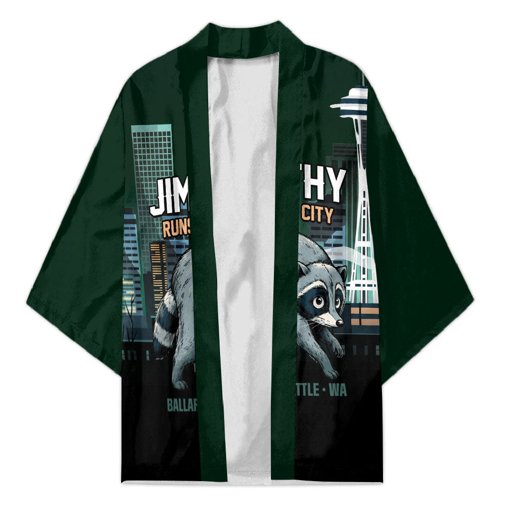 Raccoon Jimothy Runs This City Kimono