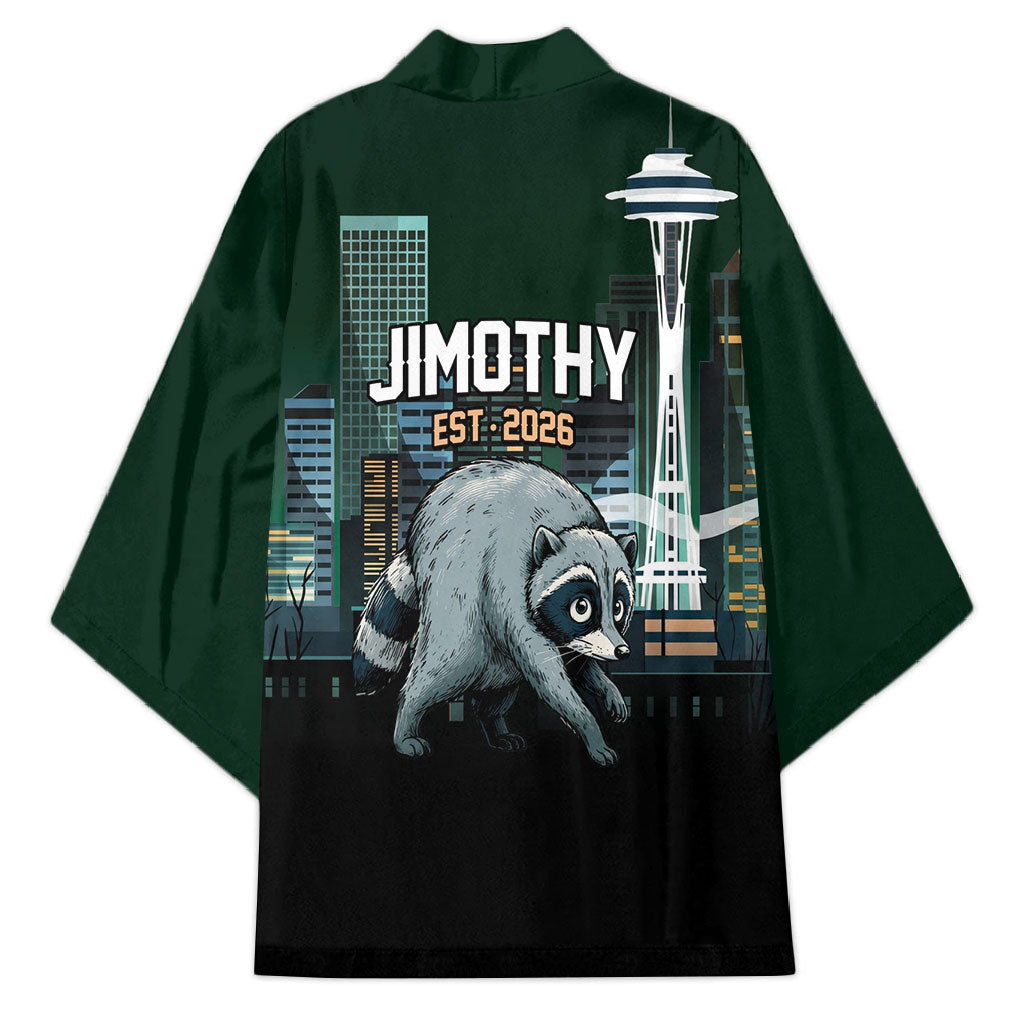 Raccoon Jimothy Runs This City Kimono