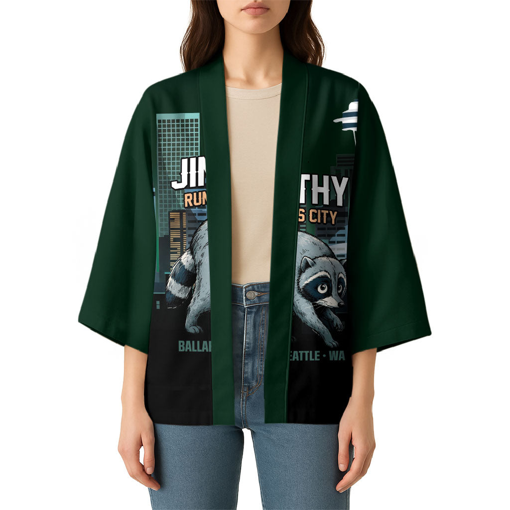 Raccoon Jimothy Runs This City Kimono