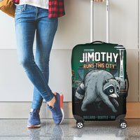 Raccoon Jimothy Runs This City Luggage Cover