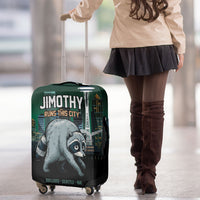 Raccoon Jimothy Runs This City Luggage Cover