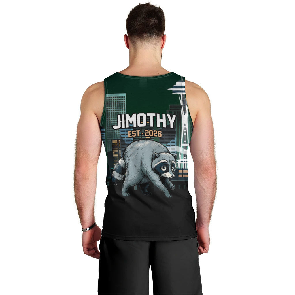 Raccoon Jimothy Runs This City Men Tank Top
