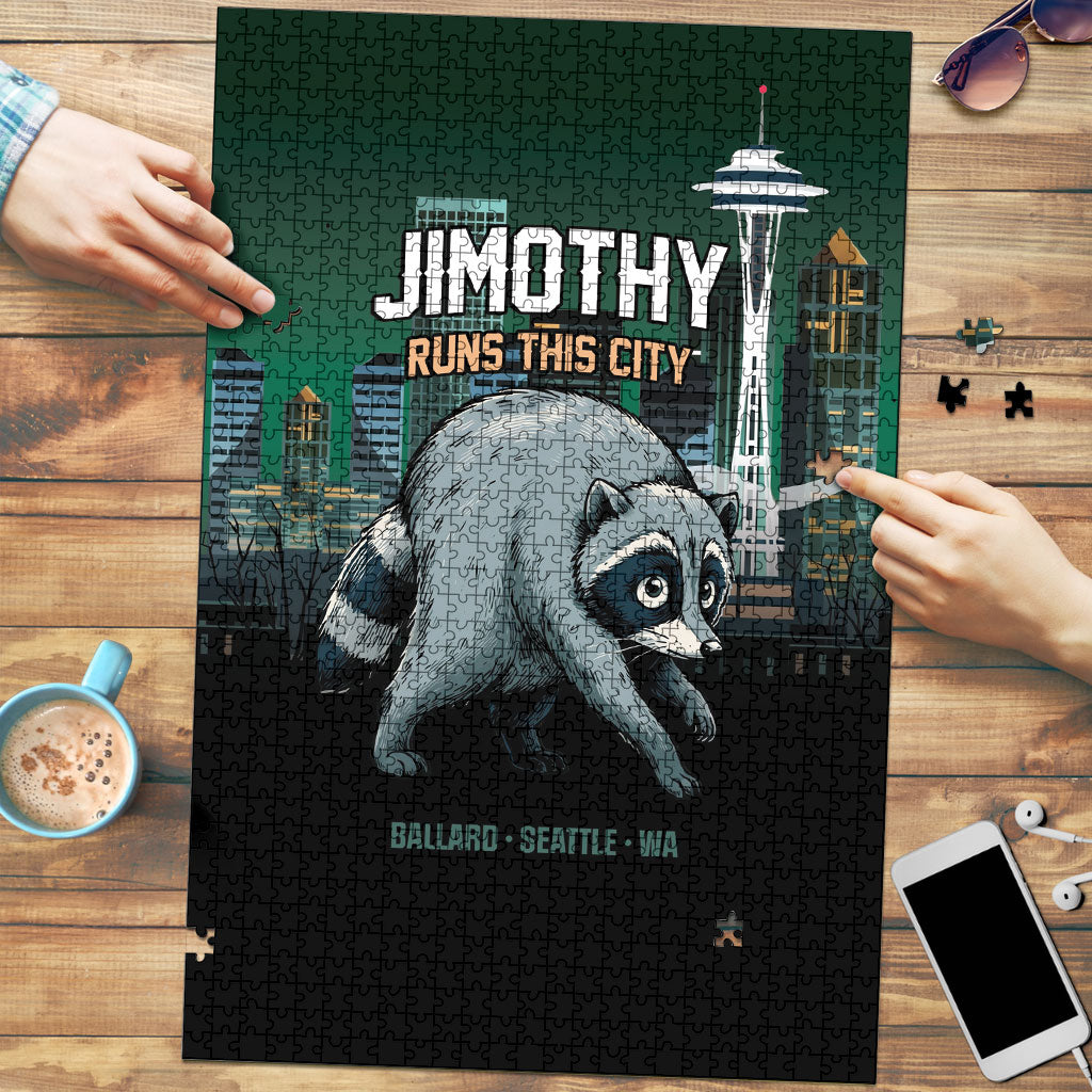 Raccoon Jimothy Runs This City Puzzle