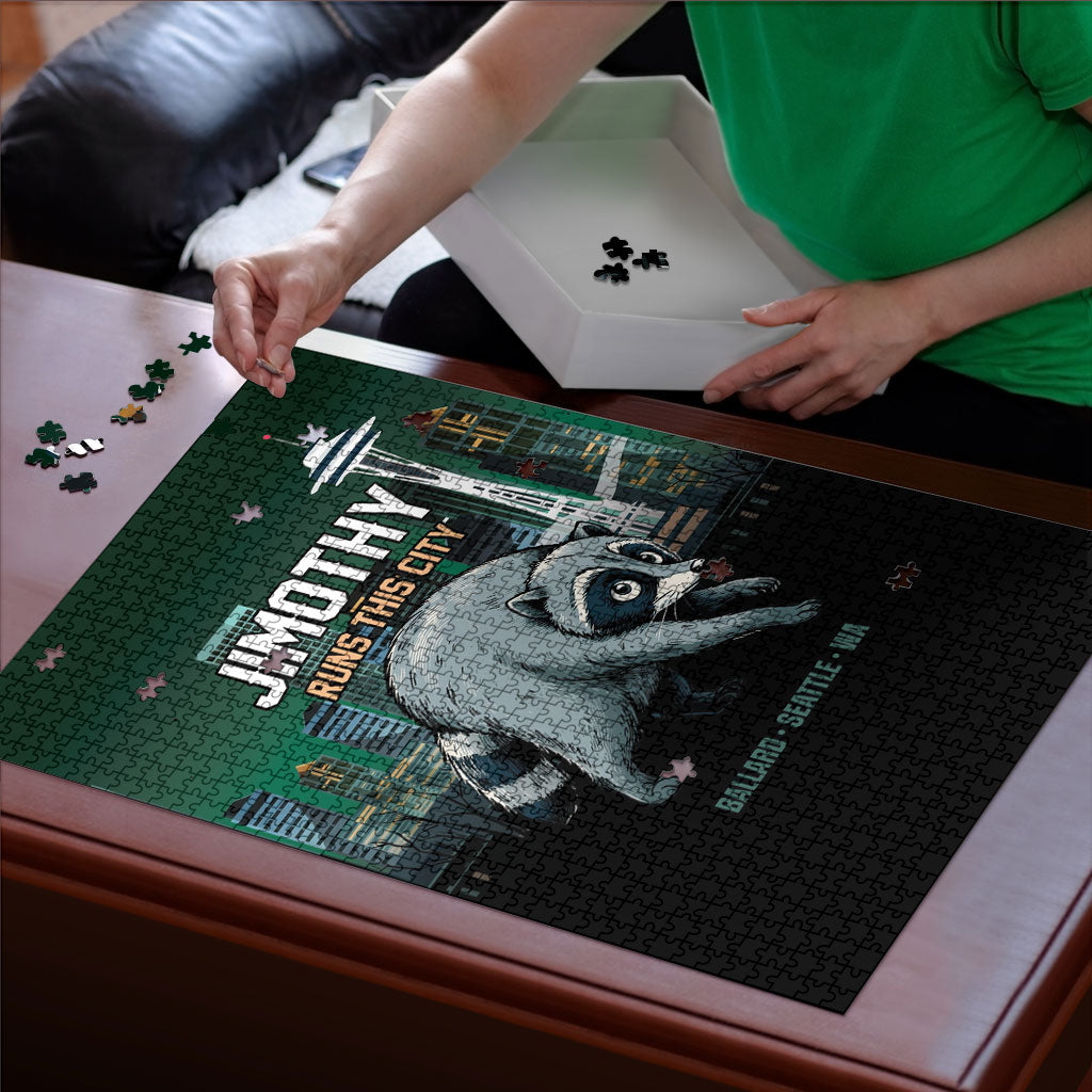 Raccoon Jimothy Runs This City Puzzle
