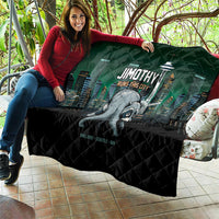 Raccoon Jimothy Runs This City Quilt